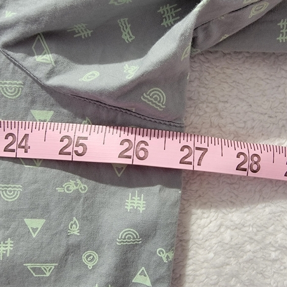 Columbia Mens Short Sleeve Button Down Shirt Camping Biking Outdoor Gray XL - Picture 11 of 11